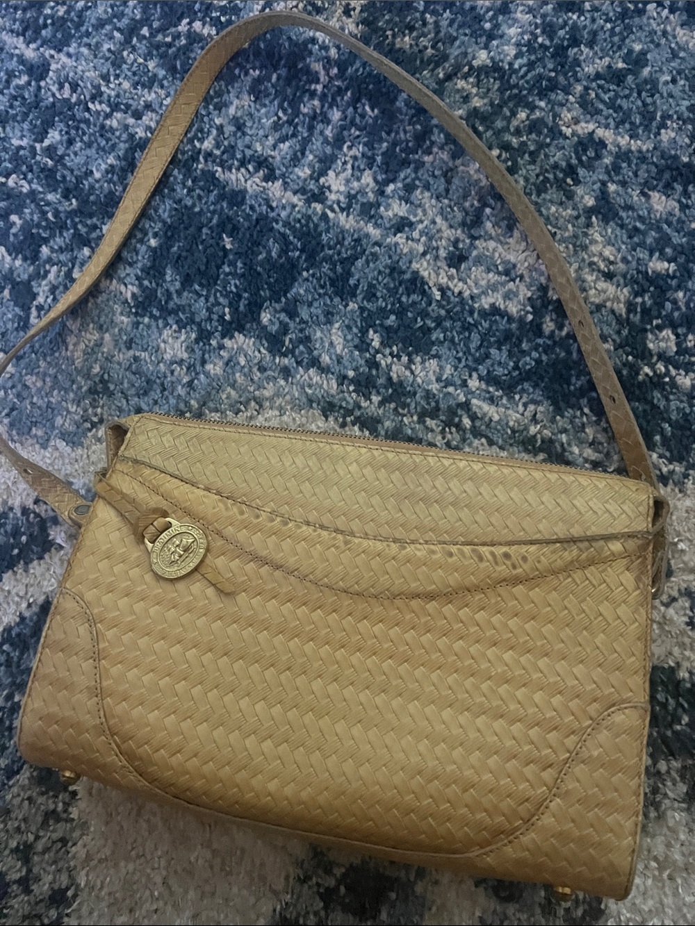 BrahminWoven Leather Shoulder Bag Vintage